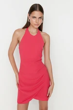 Trendyol Fuchsia Halter Woven Dress