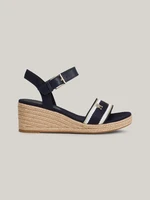 Navy blue women's wedge sandals by Tommy Hilfiger