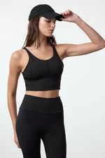 Trendyol Black Matte Fabric Support/Shaping Knitted Sports Bra