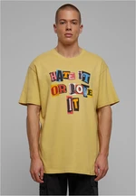 Men's T-shirt Hate it or Love it Oversize yellow