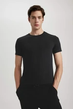 DEFACTO Premium Slim Fit Crew Neck Modal Top