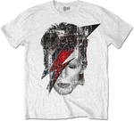 David Bowie T-Shirt Halftone Flash Face Unisex White M