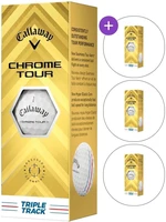 Callaway Chrome Tour SET White Triple Track Golfball