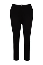 Trendyol Curve Black High Waist Non-Fading Black Stretchy Skinny Jeans