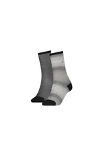 Tommy Hilfiger Socks - TH WOMEN SOCK 2P GRADIENT STRIPE black