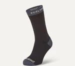 Sealskinz Waterproof Warm Weather Mid Length Sock Black/Grey L Calcetines de ciclismo