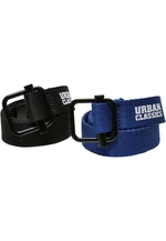 Industrial Canvas Belt Kids 2-Pack Black/Blue