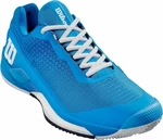 Wilson Rush Pro 4.0 Clay Mens Tennis Shoe French Blue/White/Navy Blazer 44 2/3 Pantofi de tenis pentru bărbați