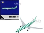 Airbus A330-900 Commercial Aircraft "Condor Airlines" Green and White Stripes 1/400 Diecast Model Airplane by GeminiJets