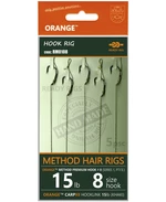 Life orange nadväzce method hair rigs s1 15 lb 5 ks - 10