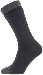 Sealskinz Waterproof Warm Weather Mid Length Sock Black/Grey S Skarpety kolarskie