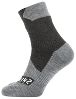 Sealskinz Waterproof All Weather Ankle Length Sock Black/Grey Marl XL Cyklo ponožky