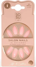 SOSU Cosmetics Umělé nehty Soft & Subtle (Salon Nails) 24 ks