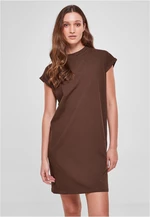 Women's Turtle Extended Shoulder Dress - Brown