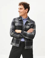 Dark grey men's plaid jacket Celio Punjab