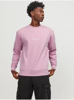 Light pink men's sweatshirt Jack & Jones Vesterbro