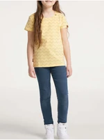 Yellow Girly Patterned T-Shirt Ragwear Violka Chevron - Girls