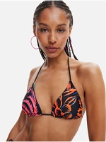 Black and blue double-sided Desigual Swimwear Upper - Women