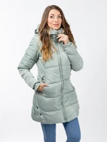 Women's quilted jacket GLANO - green