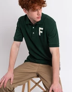 Forét Roll Polo T-Shirt CLOUD/DARK GREEN L