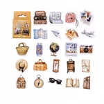 45 PCS Vintage Antiques Stuff Decorative Stickers For Scrapbooking Album Planner DIY Craft Journaling