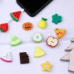 Cute Fruit Phone Usb Cable ProtectorCable Chompers Cord Animal Bite Charger Wire Holder Organizer Protection for iPhone Huawei