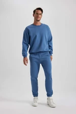 DEFACTO Standard Fit Rib Hem Thick Sweatshirt Fabric Sweatpants