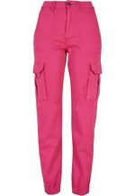 Women's Cotton Twill Utility Cotton Trousers Hibiscus Pink