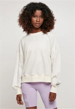 Women's Oversized Rainbow Crewneck Light Grey