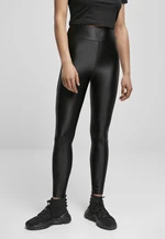 Women's Shiny Metal Highwaist Leggings Black