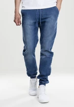 Pánské džínové kalhoty Jogpants modré/seprané