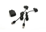 Duales Netzteil mit USB-Kabeln und Clips