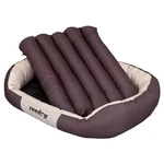 Hundebett Reedog Round Brown & Beige - L