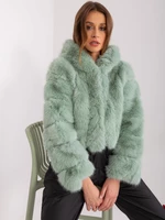 Pistachio Women's Eco-Friendly Fur Jacket