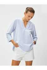 Koton Blouse - Blue - Regular fit