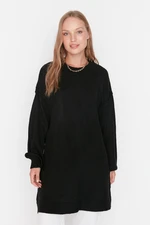 Trendyol Black Crewneck Balloon Sleeve Knitwear Sweater