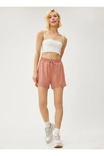 Koton Bound Waist Standard Women's Dry Rose Shorts 3sak70005ek