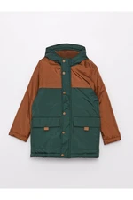 LC Waikiki Boys' Color Block Hooded Coat.