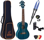 Ortega RUOCEAN Deluxe SET Ocean Blue Ukulele da Concerto