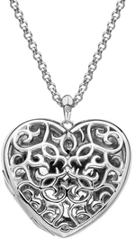 Hot Diamonds Něžný náhrdelník pro ženy Large Heart Filigree Locket DP669 (řetízek, přívěsek)