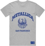 Metallica T-shirt College Crest Grey 2XL