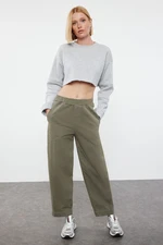 Trendyol Khaki High Waist Barrel Baggy Jeans