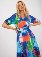 Blue dress one size with OCH BELLA print