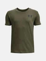 Under Armour Tričko UA SPORTSTYLE LEFT CHEST SS-GRN - Kluci