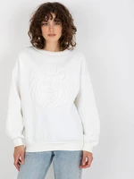 Women's insulated sweatshirt with embroidery - ECR