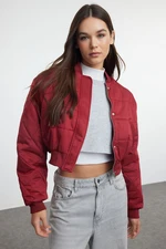 Trendyol Claret Red Regular Fit Bomber Puffer Jacket