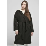 Women's oversized classic coat black