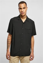 Viscose Camp shirt in black