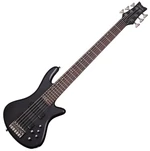 Schecter Stiletto Studio-6 See Thru Black Satin Basse 6 cordes