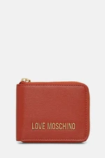 Peňaženka Love Moschino dámska, oranžová farba, JC5639PP1LLD0000